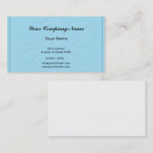 Robin Egg Blue Tone op Tone Hibiscus Visitekaartje (Voorkant / Achterkant)