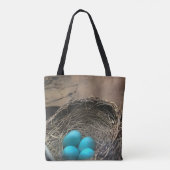 Robin Egg Canvas tas (Achterkant)