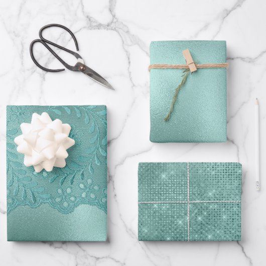 Robin Egg Green Inpakpapier Vel (Voorkant)