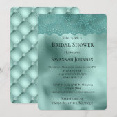 Robin Egg Green Lace and Diamonds Vrijgezellenfees Kaart (Voorkant / Achterkant)