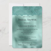 Robin Egg Green Lace and Diamonds Vrijgezellenfees Kaart (Voorkant)
