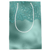 Robin Egg Green Lace Vrijgezellenfeest Medium Cadeauzakje (Voorkant)