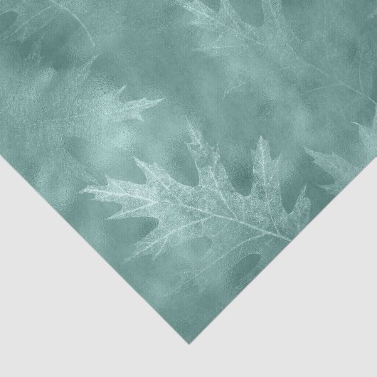 Robin Egg Green Leaf Tissuepapier (Detail)