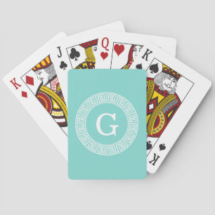 Robin Egg Wht Grieks Zeer belangrijk Rand Lijst In Pokerkaarten
