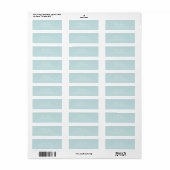 Robin Ei Blauw Bruiloft Retouradres Labels (Full Sheet)