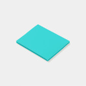 Robin Ei Blauw Effen Kleur | Klassiek | Elegant Post-it® Notes (Schuin)