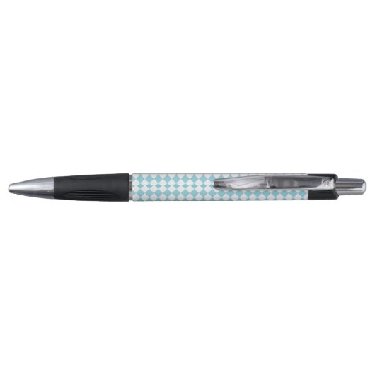Robin Ei Blauw en Wit Chevron Patroon Emmy Pen (Achterkant)