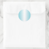 Robin Ei Blauw en Wit Gradiënt Blanko Ronde Sticker (Tas)