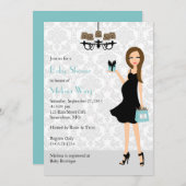 Robin Ei Blauw Leopard Zwanger Mam Baby shower Kaart (Voorkant / Achterkant)