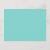Robin Ei Blauw Monogram Tafelnummerkaart Briefkaart (Achterkant)