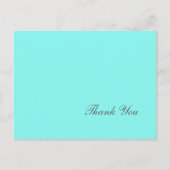 robin ' eicelblauwe turquoise aqua blue bruiloft briefkaart (Voorkant)