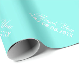 robin ' eicelblauwe turquoise aqua blue bruiloft cadeaupapier