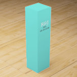 robin ' eicelblauwe turquoise aqua blue bruiloft wijn geschenkdoos<br><div class="desc">robin ' eiconblauw turquoise aqua blue bruiloft uitnodigingen . Trendy turquoise bruiloft bevoordeelt een blauwgroen brute bruidsfeest. Aqua blue bruiloft bespaart de datum en blauwgroen blauwe bruiloft.</div>