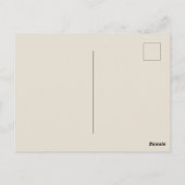 Robin Elegant Vogelvlinder Franse kunst Briefkaart (Achterkant)