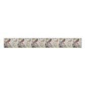 Robin Elegant Vogelvlinder Franse kunst Grosgrain Lint (Voorkant)