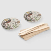 Robin Elegant Vogelvlinder Franse kunst Handwaaier (Niet-gemonteerd)