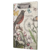 Robin Elegant Vogelvlinder Franse kunst Klembord (Links)