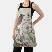 Robin Elegant Vogelvlinder Franse kunst Schort (Insitu)