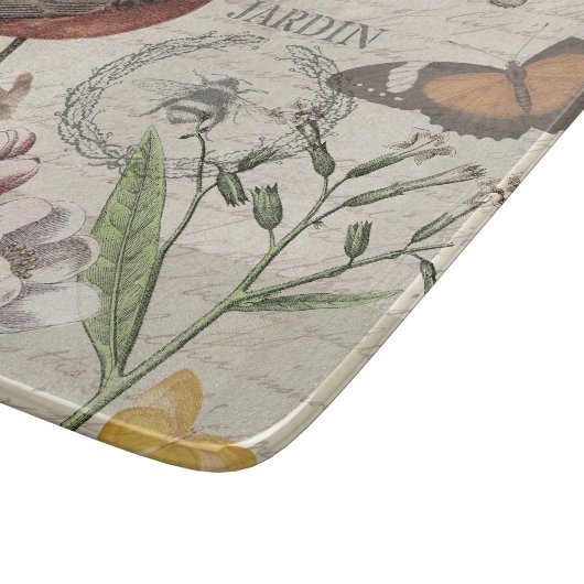 Robin Elegant Vogelvlinder Franse kunst Snijplank (Hoek)