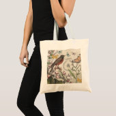 Robin Elegant Vogelvlinder Franse kunst Tote Bag (Voorkant (product))