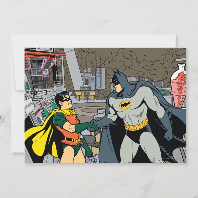 Robin en Batman Handshake (Voorkant)