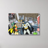 Robin en Batman Handshake Canvas Afdruk (Voorkant)