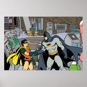 Robin en Batman Handshake Poster