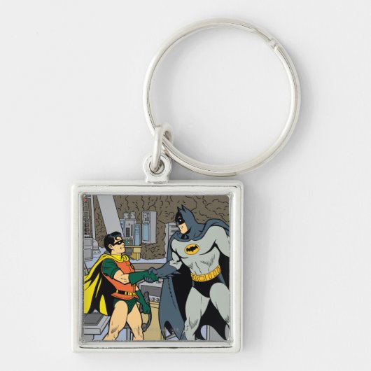 Robin en Batman Handshake Sleutelhanger (Voorkant)