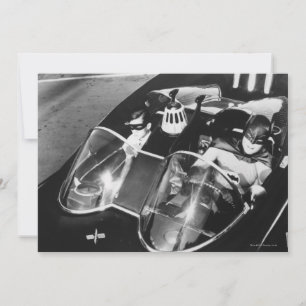 Robin en Batman in Batmobile