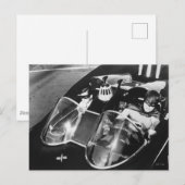 Robin en Batman in Batmobile Briefkaart (Voorkant / Achterkant)