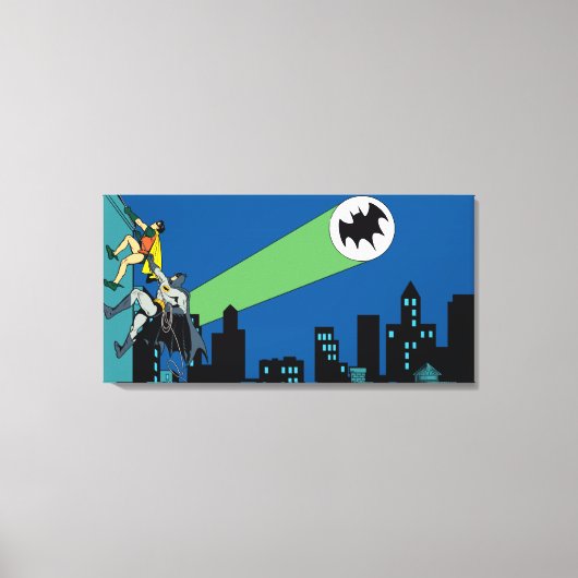Robin en Batman klib Canvas Afdruk (Voorkant)
