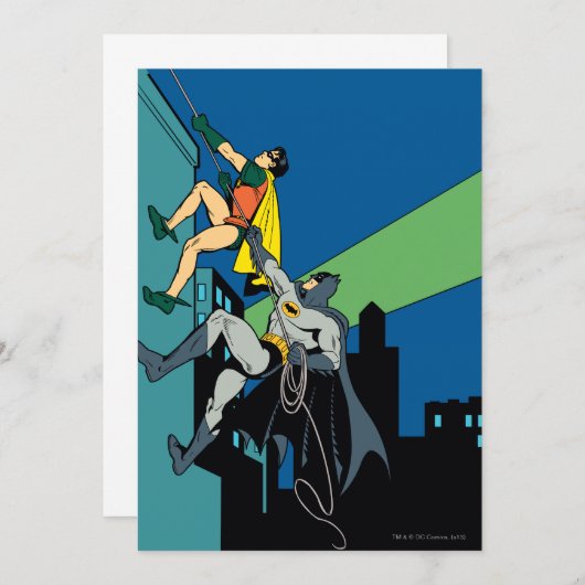 Robin en Batman klib Kaart (Voorkant / Achterkant)