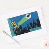 Robin en Batman klib Rechthoekige Sticker (Envelop)