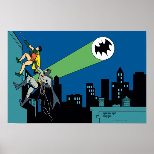 Robin en Batman klimmen Poster (Voorkant)