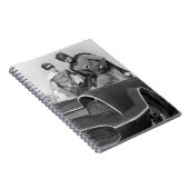 Robin en Batman staan in Batmobile Notitieboek (Rechterzijde)