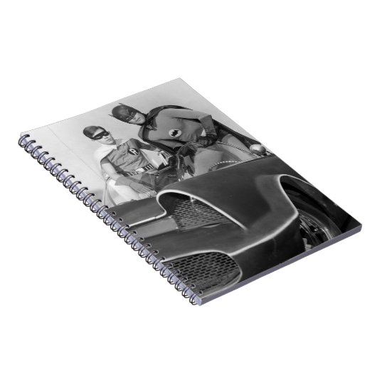 Robin en Batman staan in Batmobile Notitieboek (Rechterzijde)