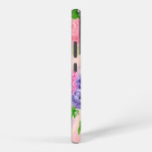 Robin en bloemen, patroon van de waterverf samsung galaxy hoesje (Rechterkant)