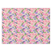 Robin en bloemen, patroon van de waterverf tafelkleed (Voorkant (Horizontaal))