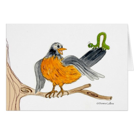 Robin en Green Inch Worm (Voorkant Horizontaal)