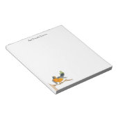 Robin en Green Inch Worm Note pad Notitieblok (Schuin)