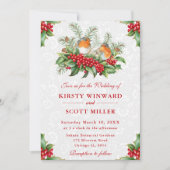 Robin en Holly Berry zijn getrouwd Kaart (Voorkant)