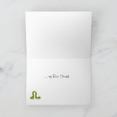 Robin en Inchworm beste vrienden voor altijd Kaart (Binnen)