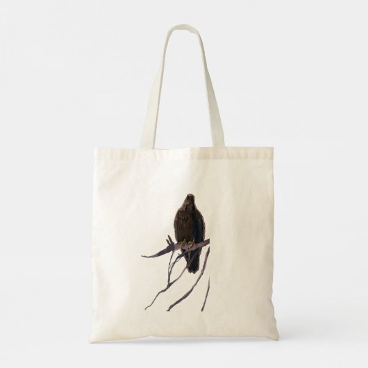 Robin en jonge Amerikaanse zeearend Tote Bag (Achterkant)