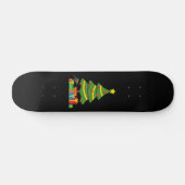 Robin en kleurrijke Cadeaus onder de kerstboom Persoonlijk Skateboard (Horizontaal)