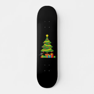 Robin en kleurrijke Cadeaus onder de kerstboom Persoonlijk Skateboard