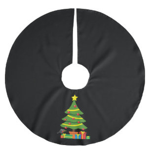 Robin en kleurrijke Cadeaus onder de kerstboom Rok