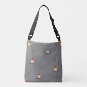 robin - en sneeuwpatroon crossbody tas (Voorkant)