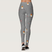 robin - en sneeuwpatroon leggings (Achterkant)