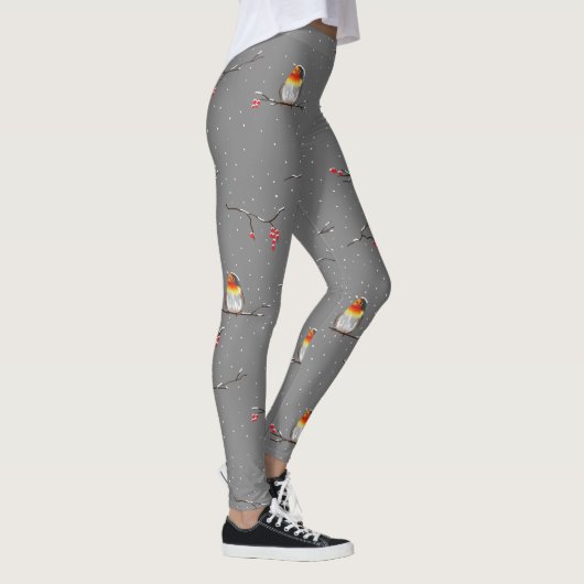 robin - en sneeuwpatroon leggings (Rechts)