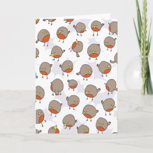 Robin Feestdagen Kaart (Voorkant)